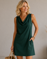 Janyne – Luftiges Leinen-Minikleid: 1+1 Gratis in Grün
