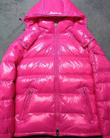 Ushir | Warme Herren-Pufferjacke für den Winter in Pink