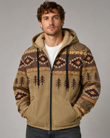 Mervin - Farbige und kuschelige Hoodies für Herren in Khaki