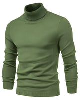Harvey - Eleganter Rollkragenpullover in Grün