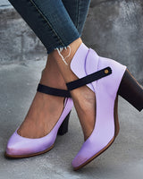 Irene - Stilvolle Sandalen mit klobigem Absatz für Damen in Lila 2