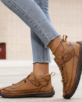 Claudia | Damen Orthopädische Lässige Komfort Sneaker in Terra Braun