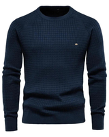 Herren-Rundhals-Pullover – NICK in Marineblau