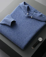 Morris - Kapuzen-Sweatshirt für Männer in Blau