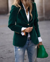 Alise - Stilvoller Slim-Fit-Blazer in Grün