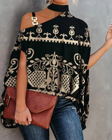 Silvermist | Einzigartige Elegante Bluse in Schwarz