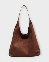 Minimalistische Schultertasche Damen in Braun