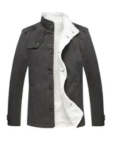 LORENZ - Gepolsterte Winterjacke aus Baumwolle für Herren in Grau