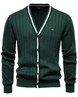 Sam - Elegante Strickjacken für Herren in Grün