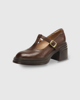 Maral - Pumps Mit Klobigem Blockabsatz in Braun