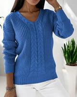 Rena | Warmer Pullover für Damen in Blau