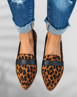 Dorothea | Damen Schlanke Bequeme Zehen-Loafer in Braun