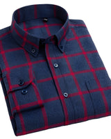 Nikolas - Elegantes Herrenshirt mit Karomuster in Rot