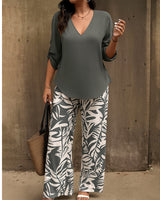 Elvira - zweiteiliges Soft-Touch-Set in Grau