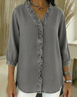 VERA | Die sichere Bluse für jeden Tag in Grau