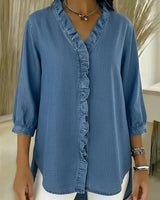 VERA | Die sichere Bluse für jeden Tag in Blau