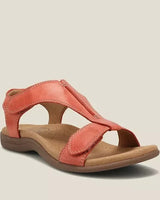 Charlotte | Elegante orthopädische Sandale für Damen in Rot