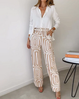 Iris |  Zweiteiliges Set in Khaki