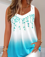 Thembi – Bequemes Tanktop Mit V-Ausschnitt in Hellblau