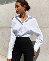Nicola - Damen-T-Shirt aus Baumwolle, weich und atmungsaktiv in Weiß