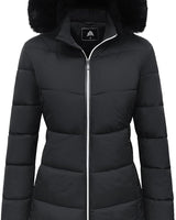 Emmas | Winterjacke mit Kapuze in Schwarz