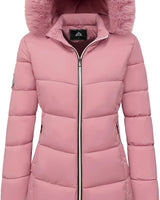 Emmas | Winterjacke mit Kapuze in Rosa