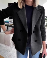 REYA – Der leichte frühlings-mantel mit urbanem charme in Schwarz