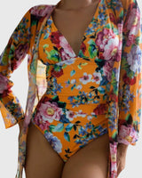 Linnea | Sommer Badeanzug Set in Orange