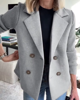 REYA – Der leichte frühlings-mantel mit urbanem charme in Grau