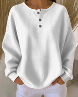 Bryony | Locker Sitzender Pullover in Weiß