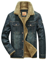 Eberhard | Bequeme Herren Winterjacke mit Fleece-Innenseite in Dunkelblau