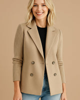 Almante - Pullover Stil Blazer in Beige