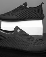 Dawood – Atmungsaktive Strick Slipper in Schwarz