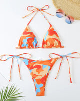 Ocean Chic - Bikini-Set mit brasilianischem Halfter in Orange