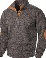 Kashyap – Sweatshirt mit Stehkragen Und Langen Ärmeln in Braun