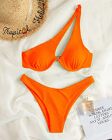 Ocean Chic - Bikini-Set im brasilianischen Stil in Orange