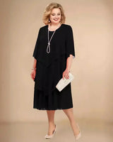 Blaire | Asymmetrisch Kleid in Schwarz