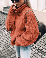 Carra | Dicker Pullover für Frauen in Orange