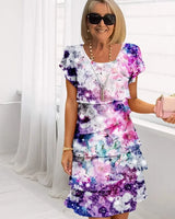 Phoebe - Bloom Ruffle Dress in Lila (Fast ausverkauft)