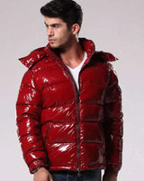 Ushir | Warme Herren-Pufferjacke für den Winter in Rot