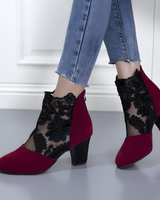 Elizaveta – Orthopädische Schuhe Mit Blumenmuster in Rot