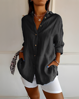 Shanelle - Stilvolle Sommerbluse für Damen in Schwarz