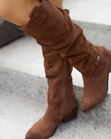 Jossy - Trendige Damenstiefel in Dunkelbraun