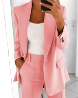 Alexes - Damenanzug mit Blazer und Hose in Rosa