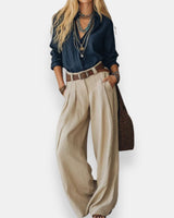 Orable - Set aus Hemd und Hose in Khaki
