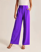 Ruth - Elegante Hose mit weitem Bein für Damen in Lila