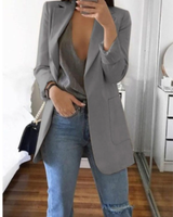 Trendy Damen Blazermantel - Elise in Grau