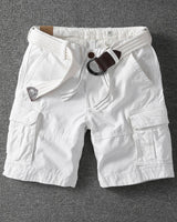 Lorthan - atmungsaktive Cargoshorts in Weiß