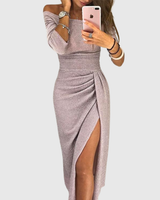 Lily | Chices Maxikleid mit Neckholder in Rosa