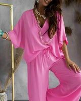 Joan - Stilvolles Lockeres Lounge-Set in Rosa